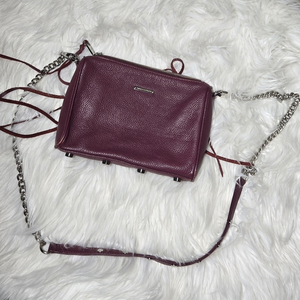 Rebecca Minkoff Burgundy Leather Crossbody Bag